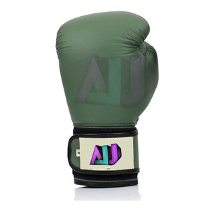 Customized Leather Boxing <b>Gloves</b> for Kick Boxing-Breathable <b>Moisture</b> Wicking Lightweight with Hook & Loop Closure - Product Image 5