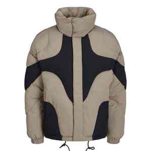 Trending Customized Color Waterproof Safari Stand Collar Front Puffer Jacket with Polyester Fiber Filling Winter - Product Image 1