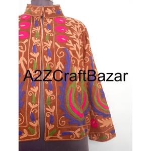 เสื้อแจ็คเก็ตคอตทริส ผ้าฝ้ายปักลาย พรีเมียม ขายส่ง สำหรับเด็กผู้หญิง สไตล์ชาติพันธุ์ ฤดูหนาว ฤดูใบไม้ผลิ แฟชั่น ทันสมัย เสื้อคลุมแบบดั้งเดิม สำหรับผู้หญิง - Product Image 3