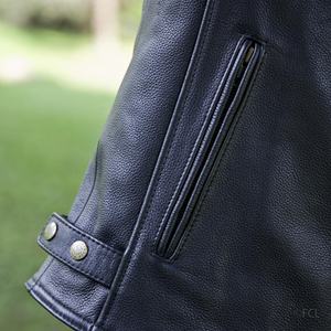 Chaqueta ajustada de motorista de otoño e invierno para hombre de alta calidad, cuero de motocicleta elegante para adultos, ropa deportiva de talla grande - Product Image 6