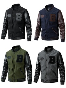 Diseño personalizado Hombre Moda Chaqueta de lujo Invierno Logotipo personalizado Letterman Varsity Chaquetas Hombres - Product Image 6