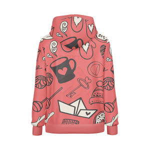 Sudadera con Capucha Personalizada OEM para Mujer, Estilo Urbano de Invierno, Sudadera con Capucha Estampada al por Mayor, Sudadera con Capucha y Logotipo Frontal, Ropa Casual - Product Image 2