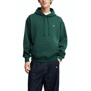 Sudadera con Capucha de Forro Polar Verde Oscuro Sólido para Hombre, Sudadera Informal de Invierno para Fabricación de Ropa al por Mayor - Product Image 1
