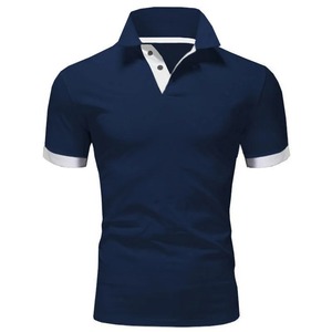 Polos à manches courtes pour hommes, chemises de base décontractées coupe ajustée et décontractées, hauts anti-rides à séchage rapide - Product Image 4