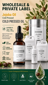 Huile de Jojoba Pure en Vrac Simmondsia Chinensis Pressée à Froid Cosmétique Brute Vente en Gros Marque Privée OEM Soin Visage Cheveux Cuticules - Product Image 3