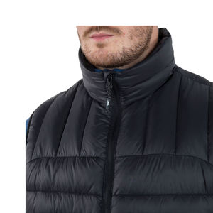 Chaleco acolchado sin cuello para hombre, chaleco grueso acolchado con botones y cuello en V, chaqueta ligera sin mangas cálida para invierno - Product Image 3