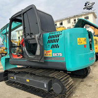 Excavatrice sur chenilles Kobelco SK75-8, 7,5 tonnes, compacte, hydraulique, d'occasion, pour travaux de construction, aménagement paysager et terrassement