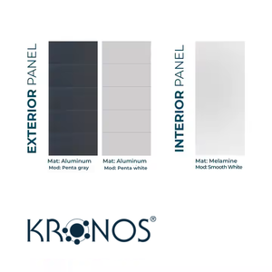 Mejor venta, puerta de seguridad con bisagras ocultas y panel externo de aluminio PENTA, con un diseño italiano moderno - Product Image 5