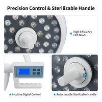 Lampe chirurgicale LED médicale 160000 Lux Série 500 à focalisation réglable, sans ombre, avec mode endoscope pour chirurgie hospitalière