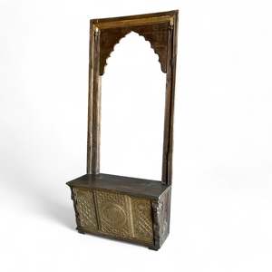 Cómoda de Madera de Estilo Asiático, Madera Maciza con MDF y Acero Inoxidable, Muebles para el Hogar, para Dormitorio y Sala de Estar - Product Image 1