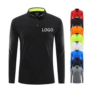 เสื้อโปโลกอล์ฟผู้ชายทรงเข้ารูป คุณภาพสูง OEM ผลิตจากโพลีเอสเตอร์ 88% สแปนเด็กซ์ 12% ออกแบบลายพิมพ์แบบซับลิเมชั่นตามสั่ง - Product Image 1