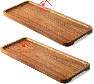 Hot Selling Premium Design for <b>Kids</b> Decorative Hand Carved Latest Design Square Shaped Chocolate Platter for <b>Parties</b> Platter - Product Image 4