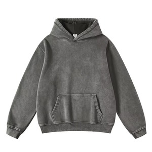 Nouveauté en promotion : Sweat à capuche pour homme, style unique, respirant, en molleton 100 % coton, motif uni, saison hiver - Product Image 2