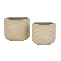 UNI EXIM Produsen Langsung Pot Bunga Modern Fiberstone Ringan Kustom untuk Rumah dan Taman Model Vietnam FLP028
