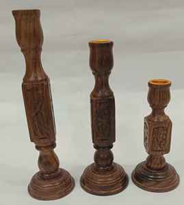 Nouveau design Bougeoir en bois et rotin Décoration de la maison Coffret cadeau de Noël avec impression typographique par Ahad Handicrafts - Product Image 4