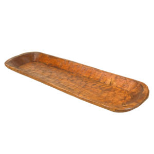 Vaisselle, vaisselle de table, bols à pâte en bois, forme rectangulaire longue, bol à pâte en bois naturel, couleur bois de manguier pour la cuisine - Product Image 1