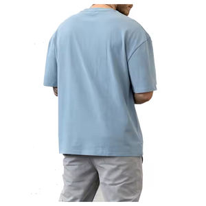 เสื้อผู้ชายระบายอากาศได้ดีเสื้อเชิ้ตผ้าสักหลาดสำหรับใส่เล่นกีฬาผ้าฝ้าย100% ตัวสั้นคุณภาพดี - Product Image 3