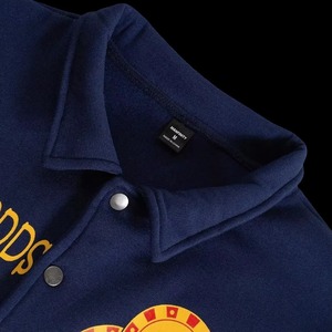 Veste de baseball courte pour homme, style universitaire, avec manches en cuir véritable, broderie de patchs en chenille personnalisés OEM, élégante - Product Image 4