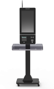 Tótem de autoservicio para quiosco de pedido automático de comida <span class=keywords><strong>Mcdonalds</strong></span> con marco plateado Pcap Touch con pantalla de 10 puntos - Product Image 4
