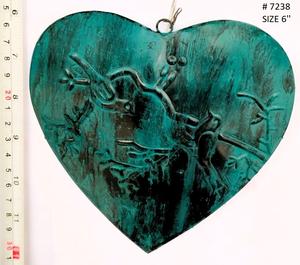 Ornement suspendu en forme de cerf double face Accessoire de décoration d'arbre de Noël métallique pour usage domestique - Product Image 4