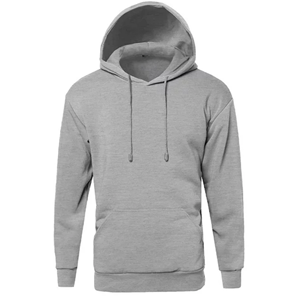 Sweat à capuche unisexe épais personnalisé OEM avec impression en relief, en tissu 100 % coton écologique, pour homme, collection automne - Product Image 4