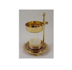 กระถางธูปโลหะที่มีการออกแบบโบราณแบบดั้งเดิมที่สมบูรณ์แบบสำหรับการสร้างบรรยากาศจิตวิญญาณและกลิ่นหอมที่เงียบสงบในบ้าน - Product Image 1