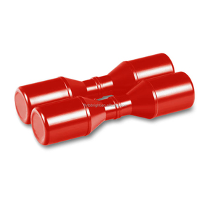 Tamborin Meksiko dan Maracas Profesional dengan Pengocok Pasir Hitam+Merah Plastik ABS 26.3x8.9cm Merek OEM 80g untuk Dewasa - Product Image 1