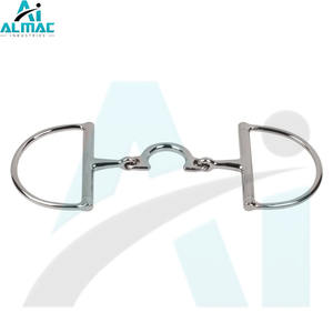 Mèche en forme de D ALMAC avec double articulation offrant un retour équilibré et un ajustement confortable pour l'équitation générale - Product Image 1