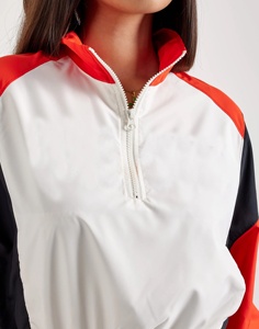 Chaqueta cortavientos informal para exteriores, ropa transpirable personalizada para mujer, ropa de verano de bloque de Color ligera para mujer al por mayor - Product Image 4