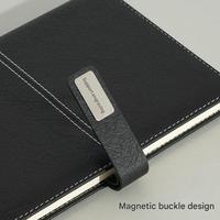Set de Regalo de Cuaderno de Cuero Genuino/PU de Primera Calidad con 3 Anillas (Logotipo, Color de Encuadernación y Tamaño Personalizables) Corporativo