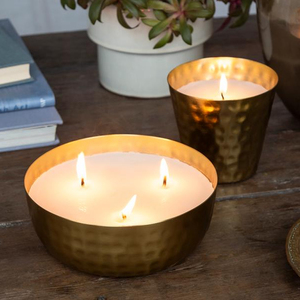 Bougeoir ou récipient en laiton pour la décoration de Noël Disponible Bougie ronde Pot et support Vide unique Bougie Conteneur - Product Image 4