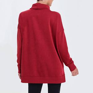 New Arrival New Design Custom Logo Good Quality t Shirts & <b>Tights</b> for Women Stylish Turtle Neck Sweatshirt Ladies on Discount - Product Image 2