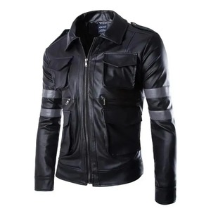Veste en cuir véritable à fermeture éclair pour homme de marque haut de gamme Wolverine Coupe ajustée Veste classique rétro Locomotive Logan Bomber - Product Image 5