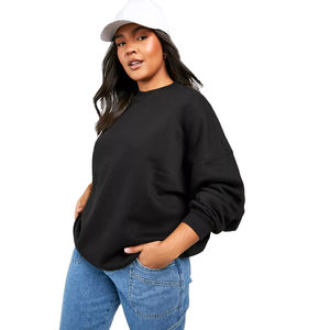 เสื้อฮู้ดกีฬาแขนยาวระบายอากาศดีสำหรับผู้หญิง คอกลม สวมใส่สบาย สไตล์ลำลอง ไซส์ใหญ่ เสื้อสตรีทแวร์สำหรับฤดูหนาว - Product Image 1