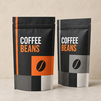 Sachet Doypack Personnalisé Imprimé Anti-humidité et Anti-odeur pour Grains de Café Spécialisés et Aliments pour Animaux avec Fermeture Éclair Qualité Alimentaire