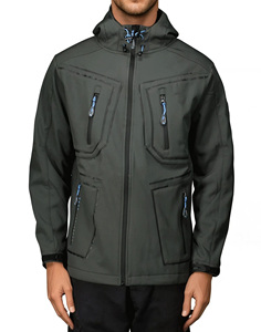 เสื้อแจ็กเก็ตผู้ชายผ้านิ่มยืดหยุ่นมีซิปใส่สบายสำหรับเดินทางฤดูหนาวกันน้ำได้ - Product Image 6