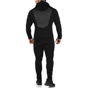 Ropa de gimnasio con logotipo personalizado, conjunto de chándal de algodón 100% para hombre/mujer, conjunto de 2 piezas para correr, Fitness, para entrenar, trotar, personalizado - Product Image 3