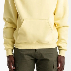 Sudadera con capucha de lana para hombre Sudadera con capucha de manga larga verde neón - Product Image 5