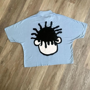 Vente en gros de t-shirt à manches courtes col rond personnalisable pour hommes 100% coton imprimé à la mode décontracté coupe ample tissu tissé - Product Image 5