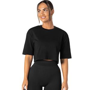 Camiseta Corta de Diseño Personalizado al por Mayor, Ligera y de Alta Venta, para Mujer, Corte Regular, Ropa de Verano, Camisetas Deportivas para Gimnasio - Product Image 2