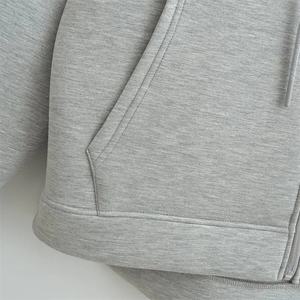 Sudaderas con capucha de lana de algodón para salón, sudaderas con cremallera de suministro de fábrica OEM, sudaderas con capucha con cremallera para mujer al por mayor - Product Image 6