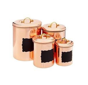 Recipiente de cobre puro de diseño antiguo hecho a mano, Juego de 3 con calidad extra al mejor precio, solo para uso doméstico plano - Product Image 5