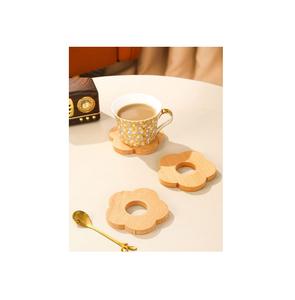 Modern stylish <b>wooden</b> <b>coasters</b> with carved detail and functional quality for housewarming gifting or personal use - Product Image 6