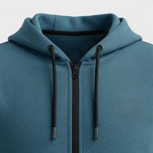 Conjunto Deportivo de Invierno para Hombre, con Capucha, Manga Larga, Cierre Completo, Color Personalizado, Alta Calidad, 100% Algodón Transpirable, para Gimnasio y Fitness - Product Image 4