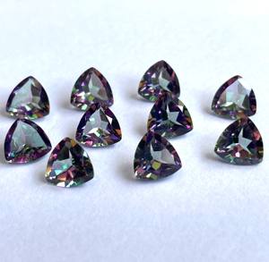 Topacio Místico Natural de 6 mm con Facetas Trillón de Buena Calidad - Topacio Místico Superior con Facetas Trillón - Product Image 5