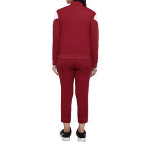Professional Breathable Custom Women Winter Heavyweight Fleece Two-Piece Full-<b>Zip</b> Hoodie & <b>Jogger</b> Pants Tracksuit Set - Product Image 3