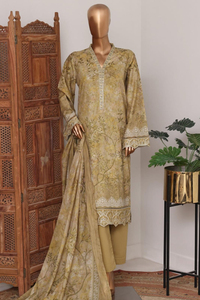 Ensemble de 3 pièces Shalwar Kameez pour femmes, style pakistanais, en coton/soie brodé, séchage rapide, robe de mariage/de fête - Product Image 4