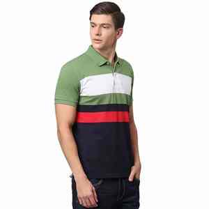 2025 nueva moda para hombres para Polo camiseta algodón poliéster hecho Pakistán patrón sólido cuello alto manga corta antiarrugas - Product Image 3