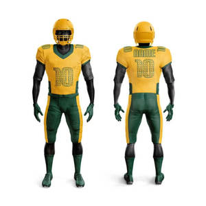 Uniforme américain sur mesure 100% polyester au design élégant Vêtements de sport de haute qualité Uniforme de football américain grande taille - Product Image 4