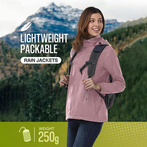 Chaqueta cortavientos Softshell ligera para mujer de marca personalizada, diseño impermeable y reflectante, descuentos por pedidos a granel - Product Image 2